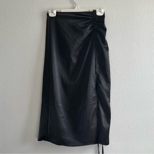 Silk maxi skirt